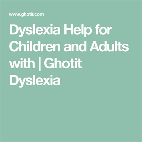 leah ghotti.com|Dyslexia Help for Children and Adults with .